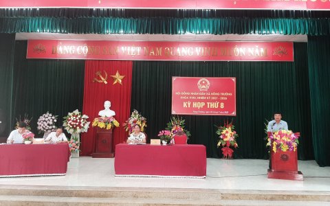 HĐND xã Nông Trường tổ chức kỳ họp thứ 8 nhiệm kỳ 2021 - 2026( kỳ họp thường kỳ)